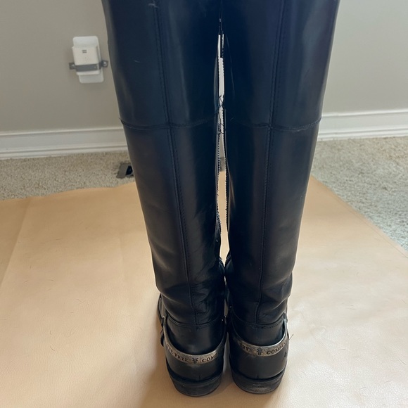 Frye Knee High Lindsey Spur Riding Western Cowboy Style Boots Women Size 7.5 - Picture 3 of 6